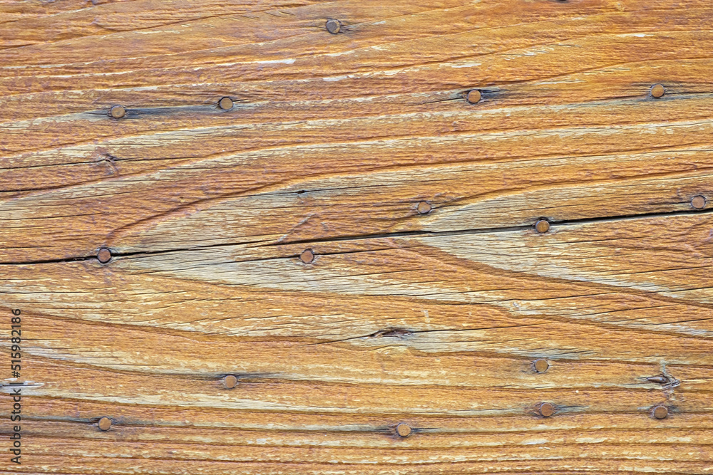 Naklejka premium Old wooden board at house in Villes-sur-Auzon, France