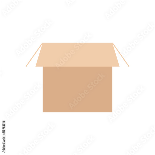 Carton box icon, Vector and Illustration.