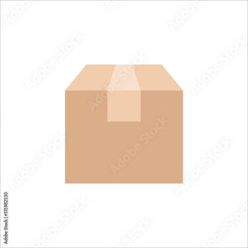 Carton box icon, Vector and Illustration.