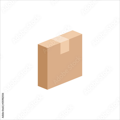 Carton box icon, Vector and Illustration.