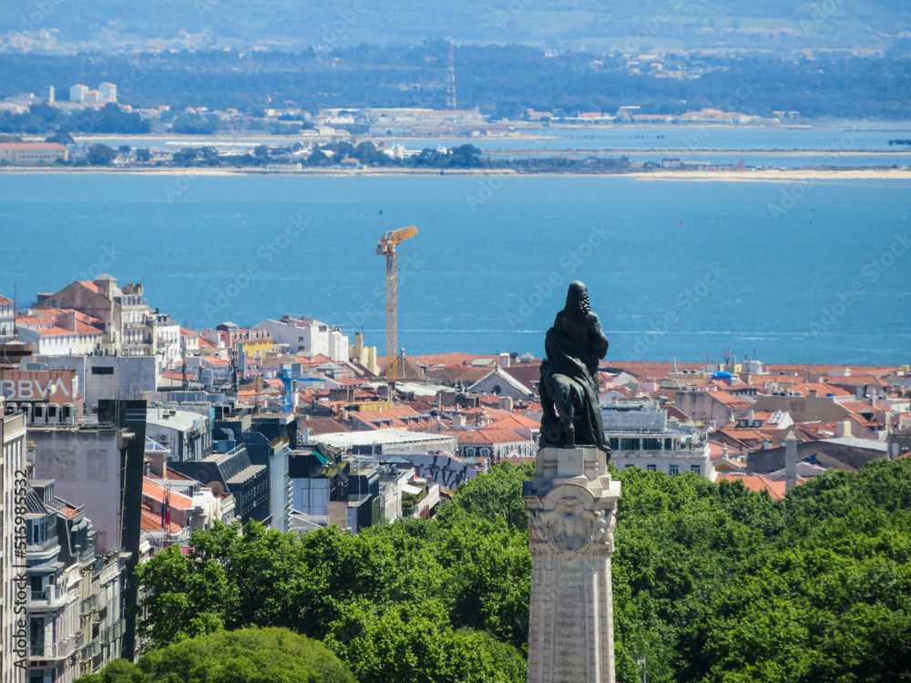 Fototapeta premium panorama view of Lisbon City
