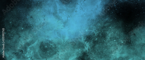 Stampa su tela Blue Universe wallpaper