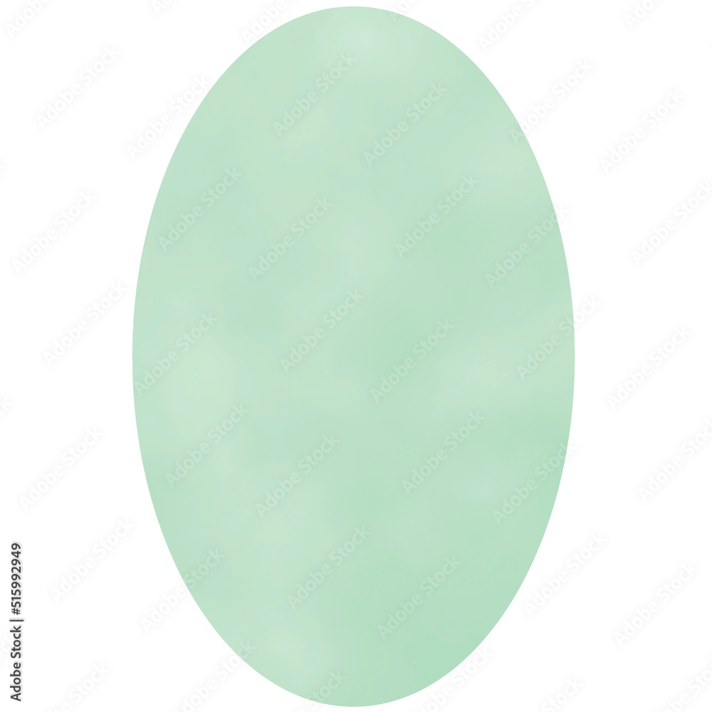 WaterColor-Minimalist-oval-green