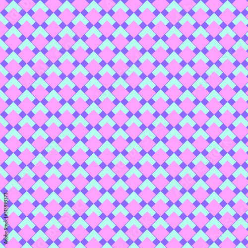 seamless pattern with pink and blue squares