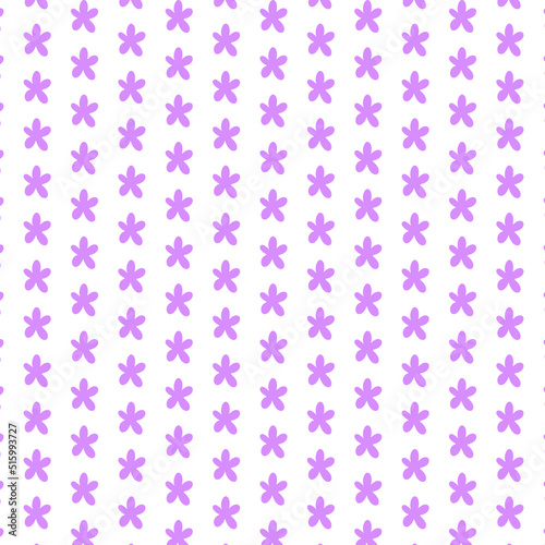 seamless pattern with small pink flowers on white background
