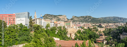 Panoramic view at the Alcoy town - Spain photo