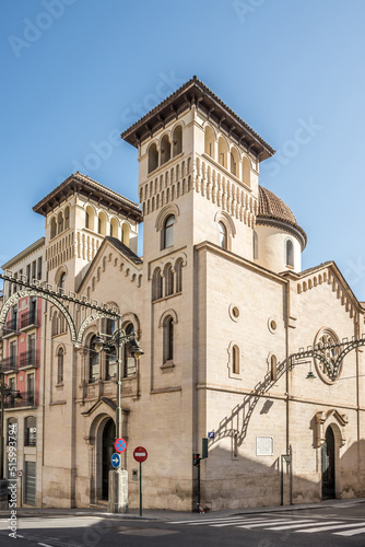 View at the Church of Sant Jordi in the streets of Alcoy - Spain photo