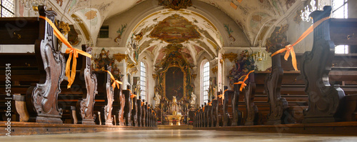 Innenansicht St. Johann Kirche Sigmaringen