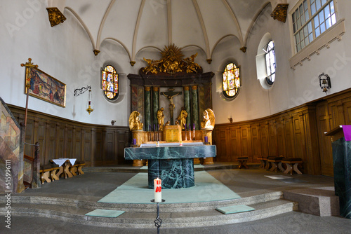 Innenansicht der Pfarrkirche Albstadt-Lautlingen im Zollernalbkreis in Baden-Württemberg photo