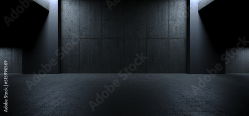Fotografia Big Rough Concrete Grunge Asphalt Cement Dark Glowing Lights Underground Studio