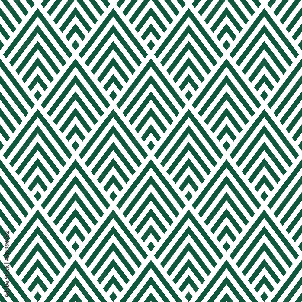Green lines rhombuses seamless pattern. Green lines rhombuses seamless pattern.