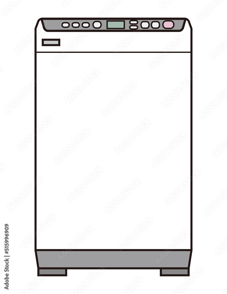 縦型洗濯機のイラスト 縦型洗濯機のイラスト