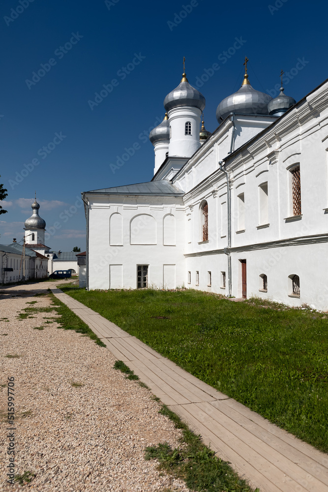Courtyard of the ancient russian convent.