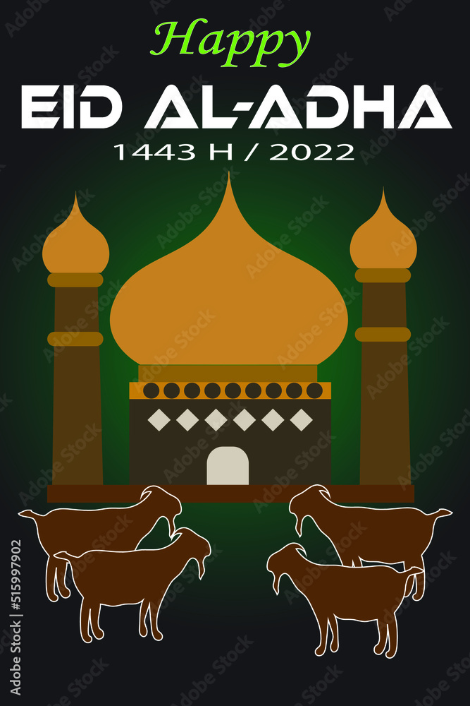 illustration of a set of eid al adha moslem celebration logo design for background illustration vector illustration of a set of eid al adha moslem celebration logo design for background illustration vector