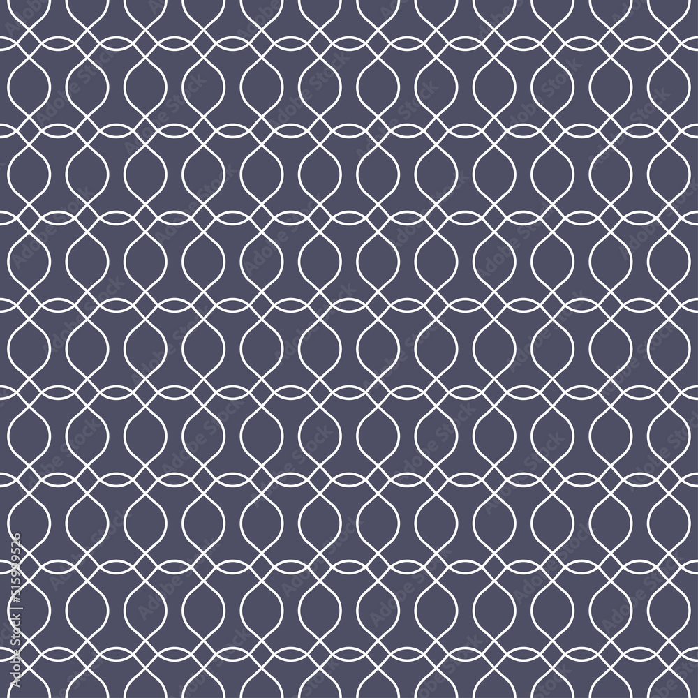 Grey seamless pattern with white geometric design. Grey seamless pattern with white geometric design.