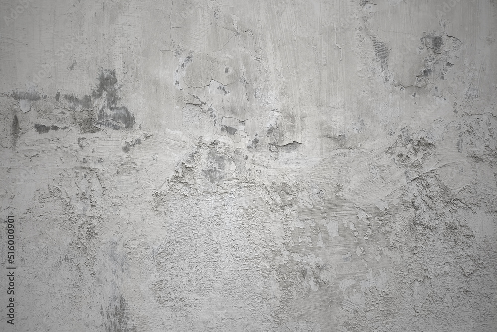 Beautiful White Background, old wall texture, White plastered background. Gray concrete wall