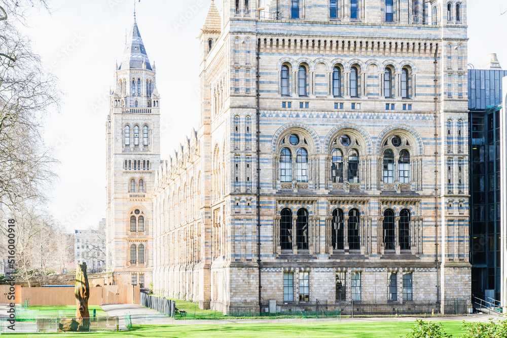 LONDON, UK - 20 FEBRUARY, 2017: Natural History Museum. The museum is home to life and earth science specimens comprising some 80 million items within five main collections