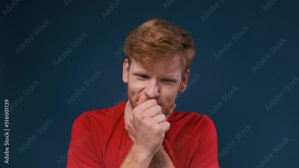 Handsome man standing over blue background feeling unwell and coughing as symptom for cold or bronchitis. health care concept. Handsome man standing over blue background feeling unwell and coughing as symptom for cold or bronchitis. health care concept.