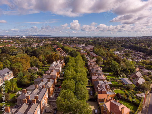 Canvas Print Aerial view of Dublin