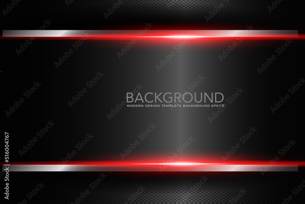 abstract metallic red black frame layout design tech innovation concept background	
