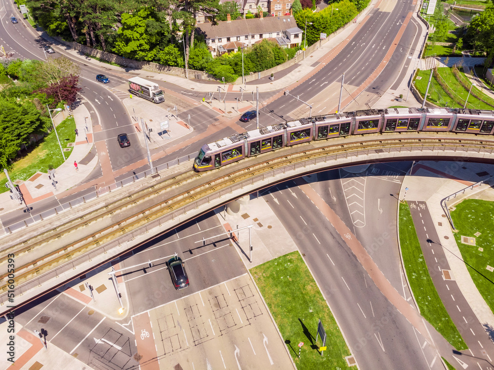 Fototapeta premium Luas in Dublin