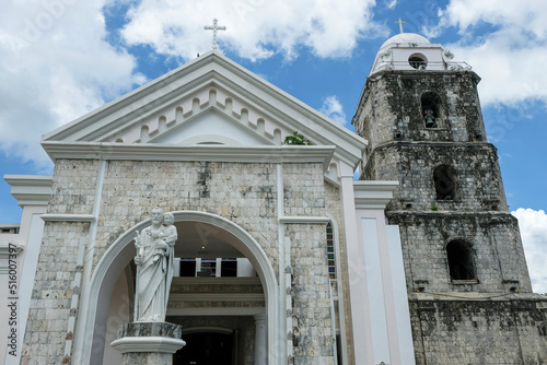 Tagbilaran, Philippines - June 2022: Views of the Tagbilaran Cathedral, officially named as the Saint Joseph the Worker Cathedra on June 26, 2022 in Tagbilaran, Bohol, Philippines. photo