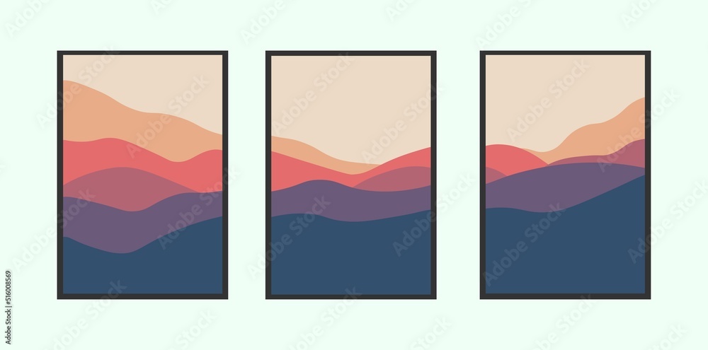 Abstract mountains for a stylish background