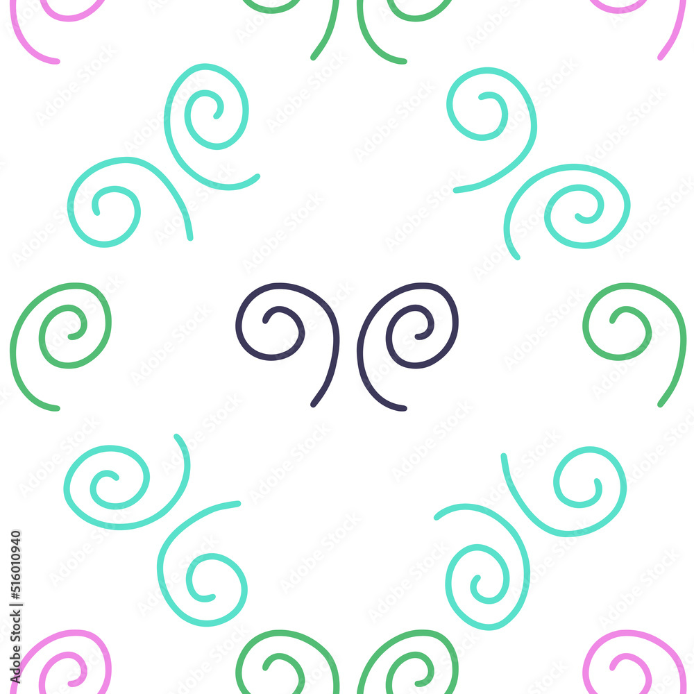 Swirl icon vector illustration. Seamless pattern. Hand drawn colorful design. Safety wind concept. Isolated graphic symbol. Autumn art sign. Brushstroke pictogram. Many doodle curve stroke Swirl icon vector illustration. Seamless pattern. Hand drawn colorful design. Safety wind concept. Isolated graphic symbol. Autumn art sign. Brushstroke pictogram. Many doodle curve stroke