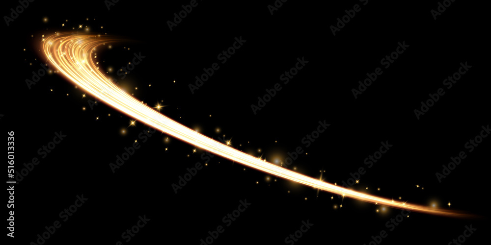 Luminous white lines of speed. Light glowing effect. Abstract motion ...