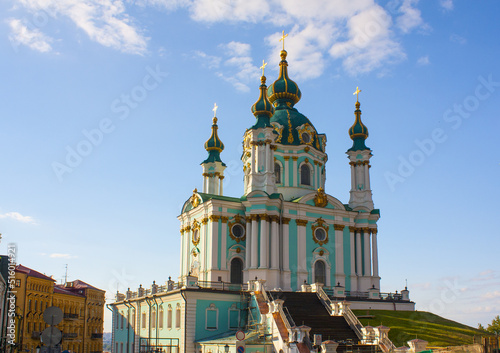 St. Andrew Church in Kyiv, Ukraine 