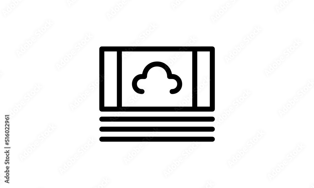 stuck of money icon vector isolated on white background, Cash transparent sign , thin line design elements in outline style stuck of money icon vector isolated on white background, Cash transparent sign , thin line design elements in outline style