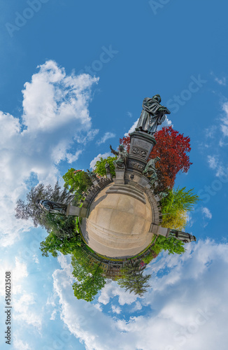 little planet luther monument worms germany