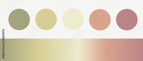 Rich tone color palette with gradient for web/ fashion/ illustration/ art	
