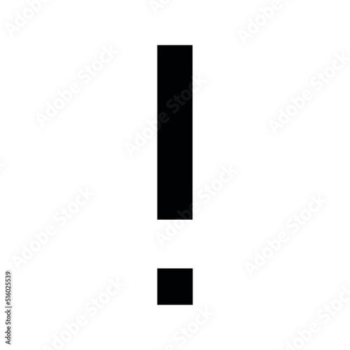 Exclamation mark in English grammar vector illustration