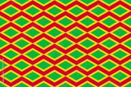Geometric pattern in the colors of the national flag of Mali. The colors of Mali.