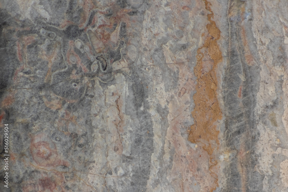 Naklejka premium Natural marble texture and marble background with macro details of mineral stone material for luxury flooring and elegant marble interior design for bath and garden floor shows detailed marble surface