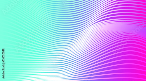 Modern abstract wave lines effect gradient vector background