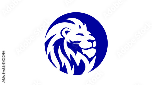 Lion head logo concept vector illustration