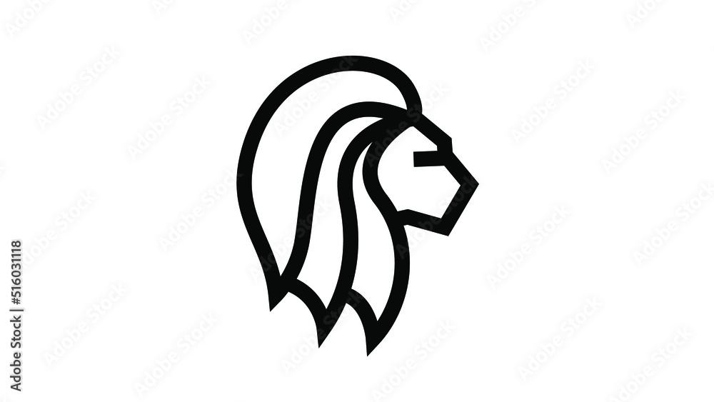 Lion head logo concept vector illustration Lion head logo concept vector illustration