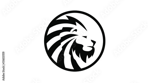 Lion head logo concept vector illustration