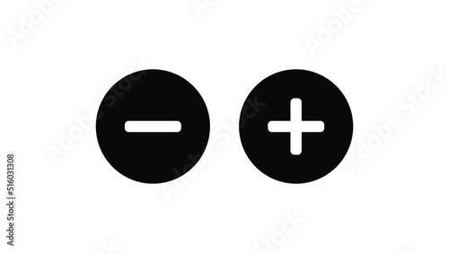Plus-minus symbol calculator vector icon illustration