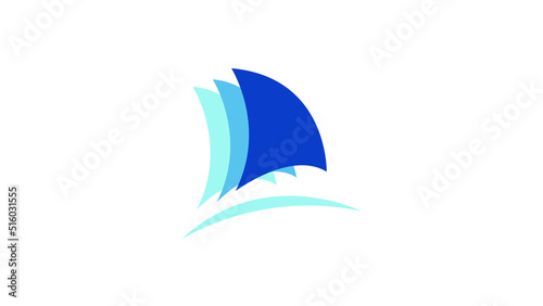 Boat logo symbol vector illustration