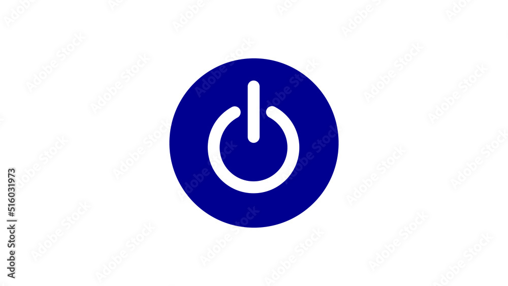 Power button icon vector illustration Power button icon vector illustration