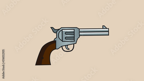 Hand gun icon vector illustration