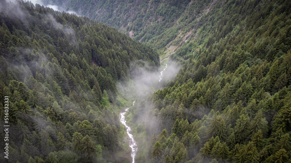 river in the mountains