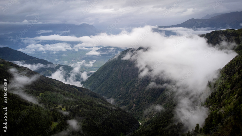 landscape with clouds