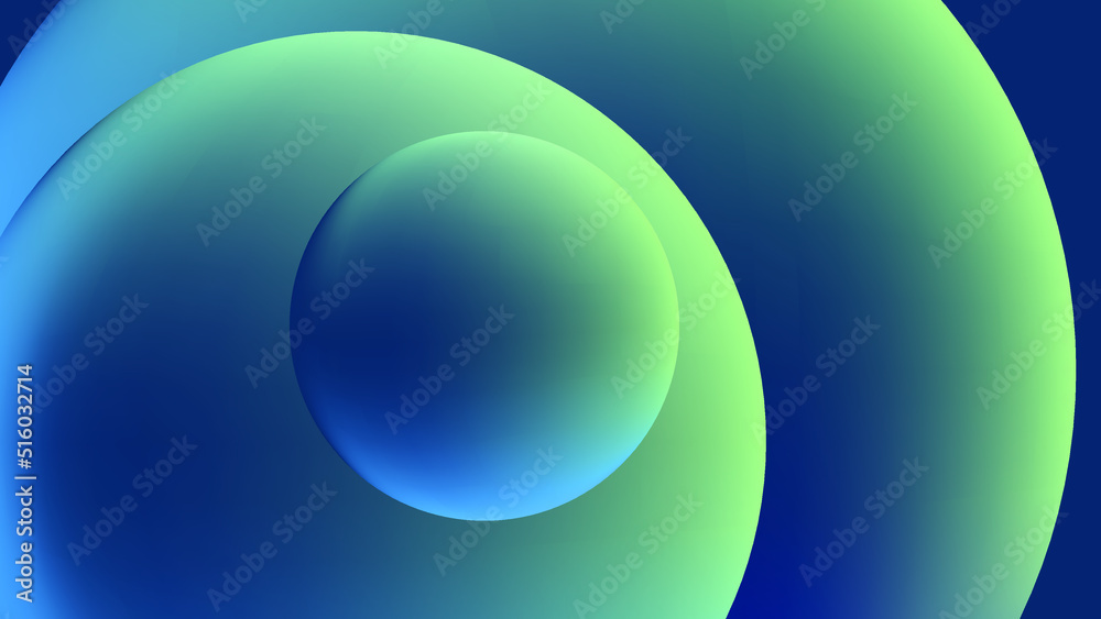 Modern abstract geometric circle gradient vector background