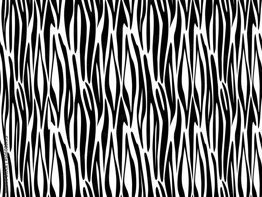 Animal print with black and white stripes. Zebra pattern. Animal print with black and white stripes. Zebra pattern.