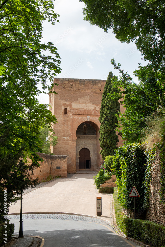 Puerta de la Justicia, Gate to the Alhambra in Granada. UNESCO World Heritage Site