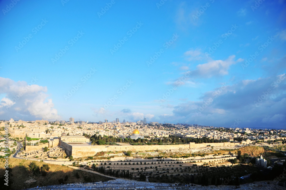 Panorama of the old city of Jerusalem, Israel